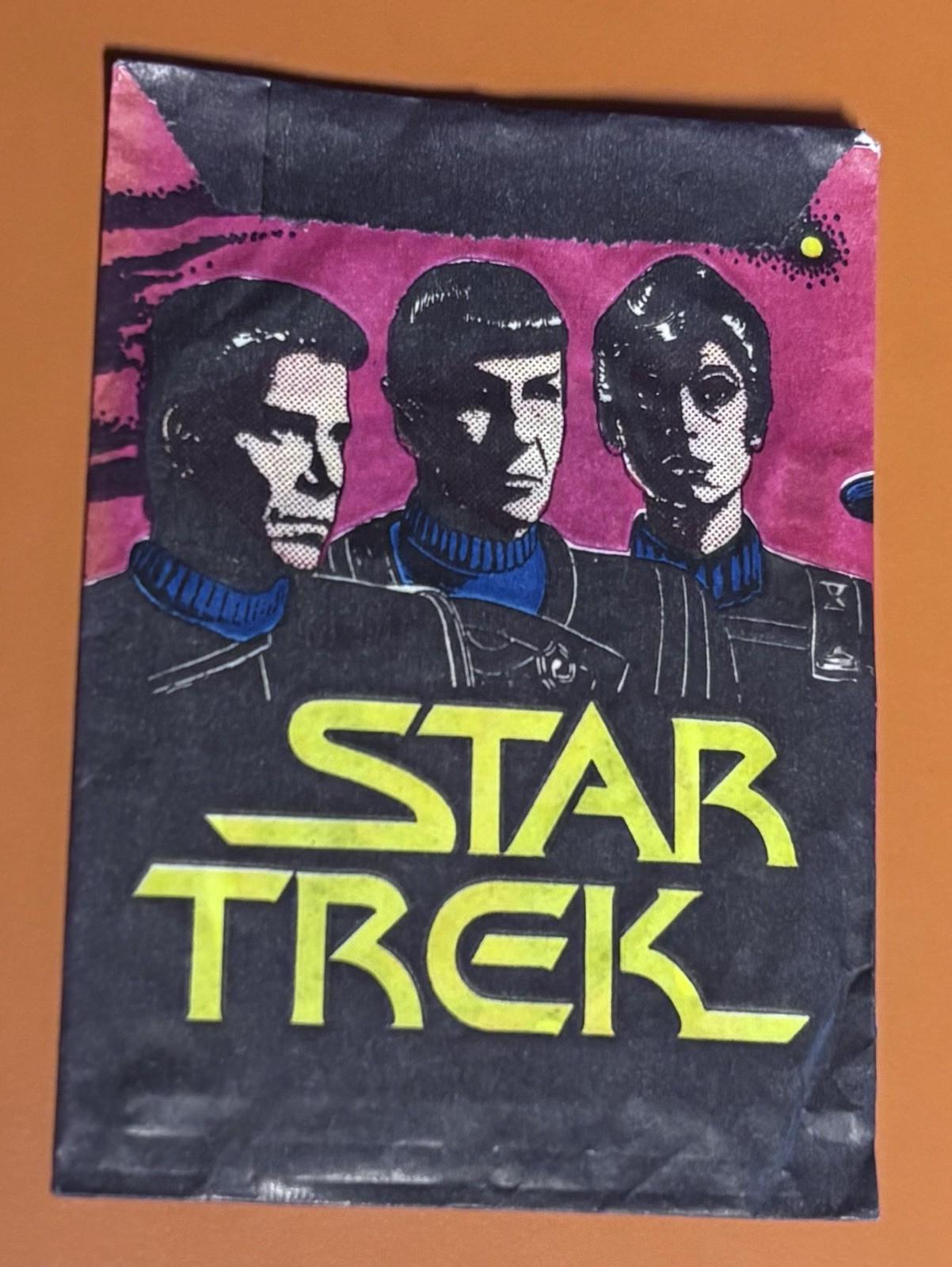 1982 MONTY(Holland) STAR TREK UNASSEMBLED WAX BOX & UNOPENED WAX PACK