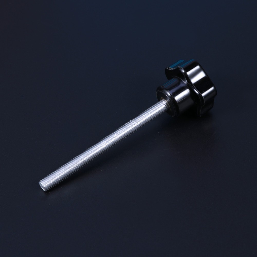 10 PCS M5x60 Hole Five Star Screw Grips Clamping Knobs (Black)