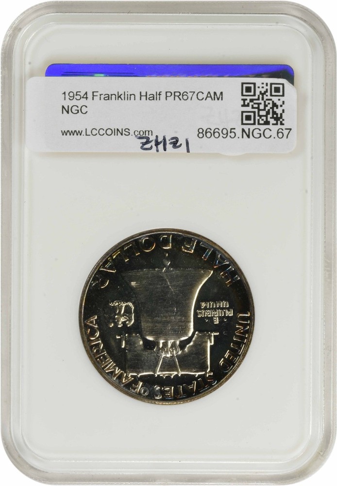 1954 Franklin Silver Half Dollar PR67CAM NGC