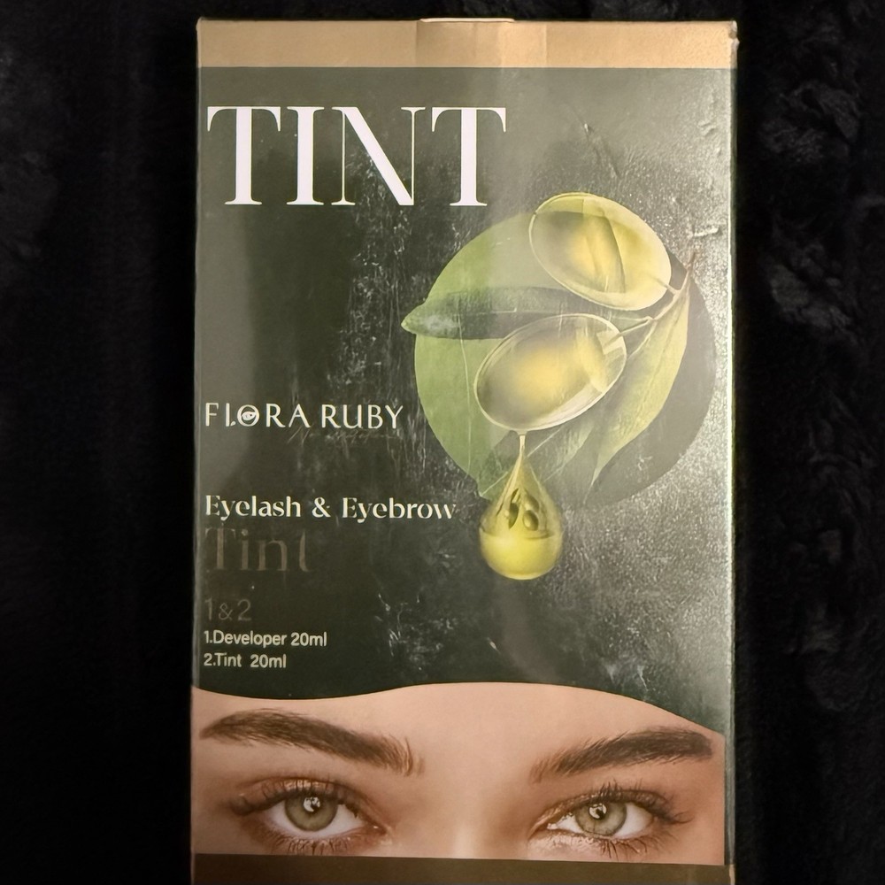 Flora Ruby Eyelash & Eyebrow Tint Dye Kit - Black