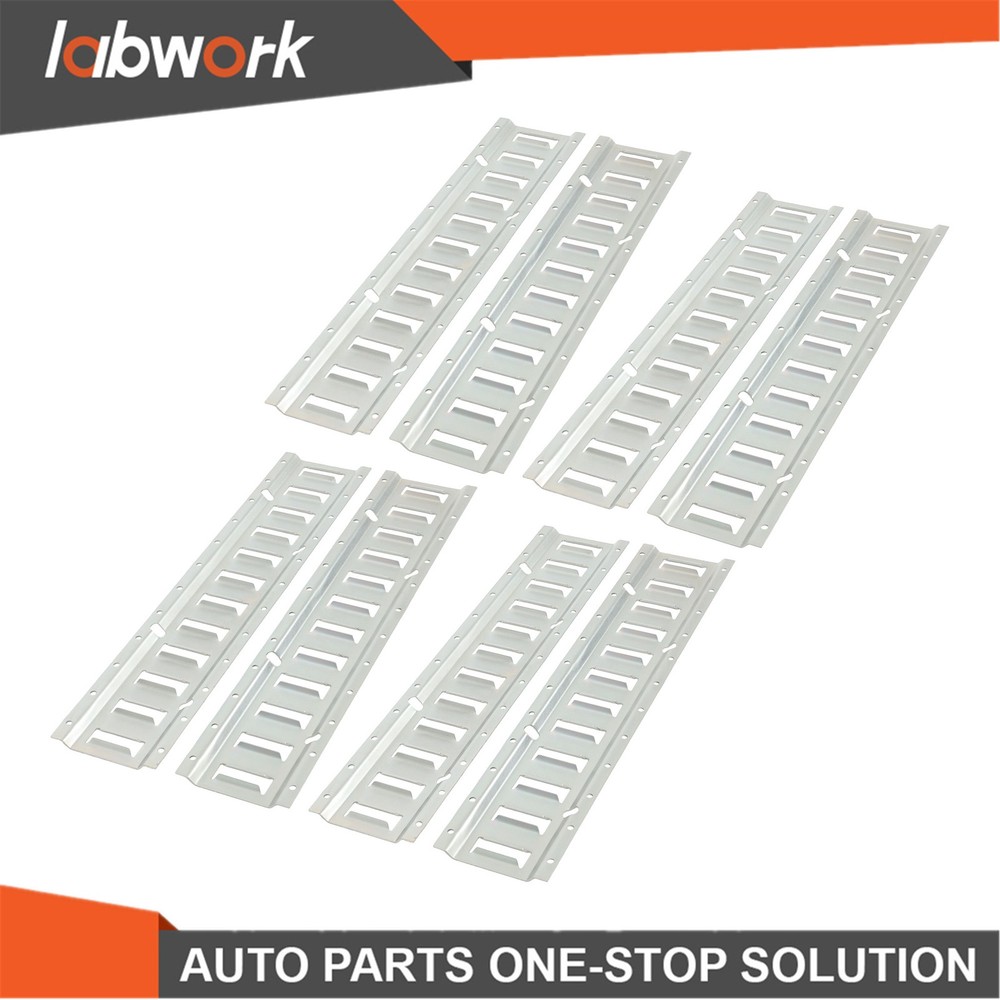 Labwork E Track Tie Down Rail Kit 8× 2' E-Track Bar Rails For Garages Trailers