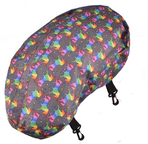 Showman Unicorn Print Nylon Cantle Bag