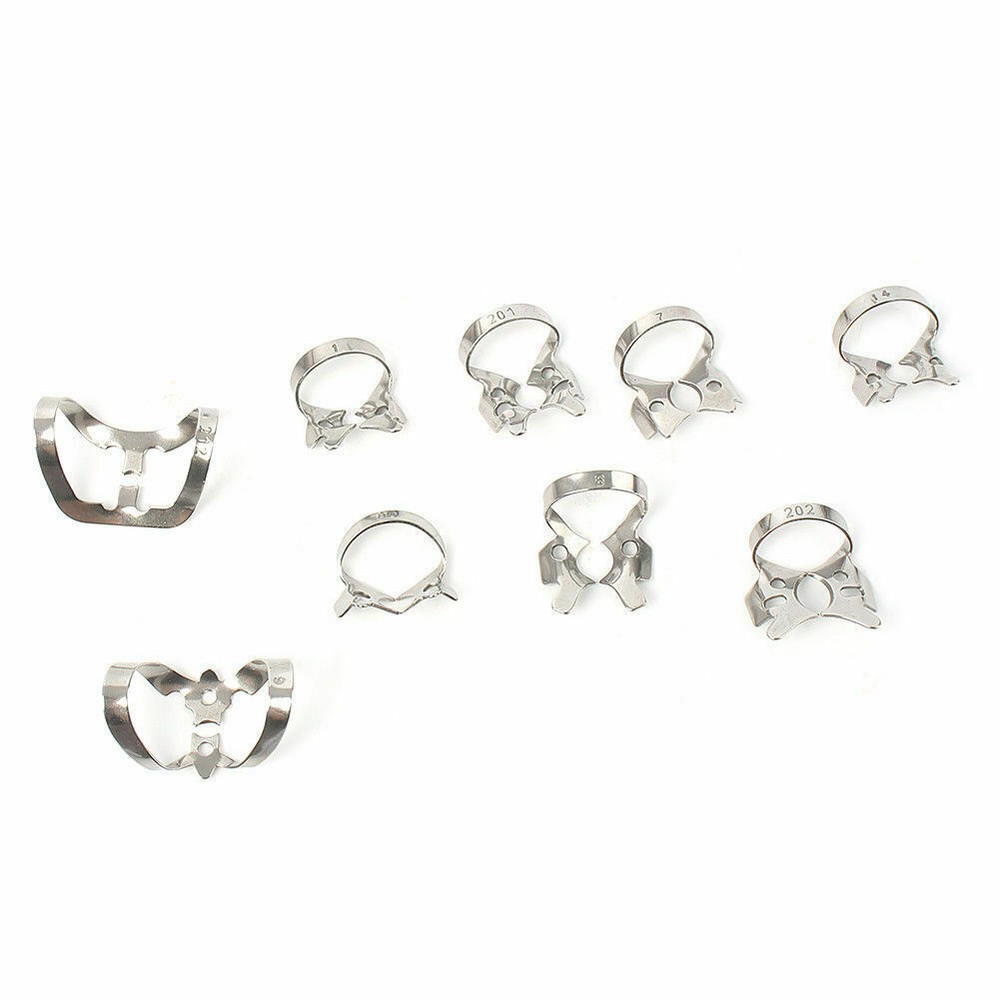 Dental 12 Pcs Basic Rubber Dam Kit Surgical Instruments Set Stainless