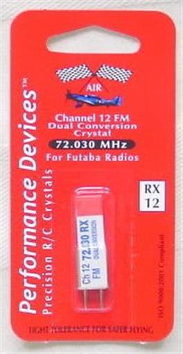 Futaba 72Mhz FM Dual Conversion Receiver Crystal -CH12