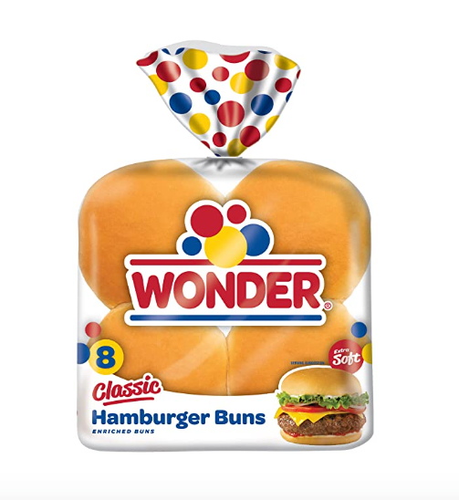 Wonder Bread Classic Hamburger Buns - 15 oz Package