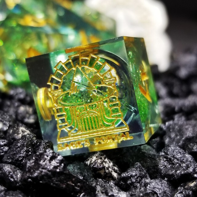 Sage's Spirits - Nature Spirits Liquid Core Sharp Edge Resin Dice Set