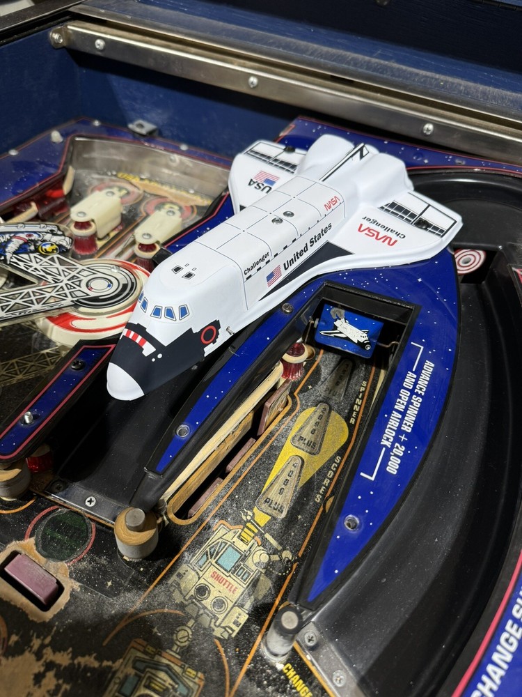 1984 Williams Space Shuttle Pinball Machine Space Shuttle "Defender" Replacement