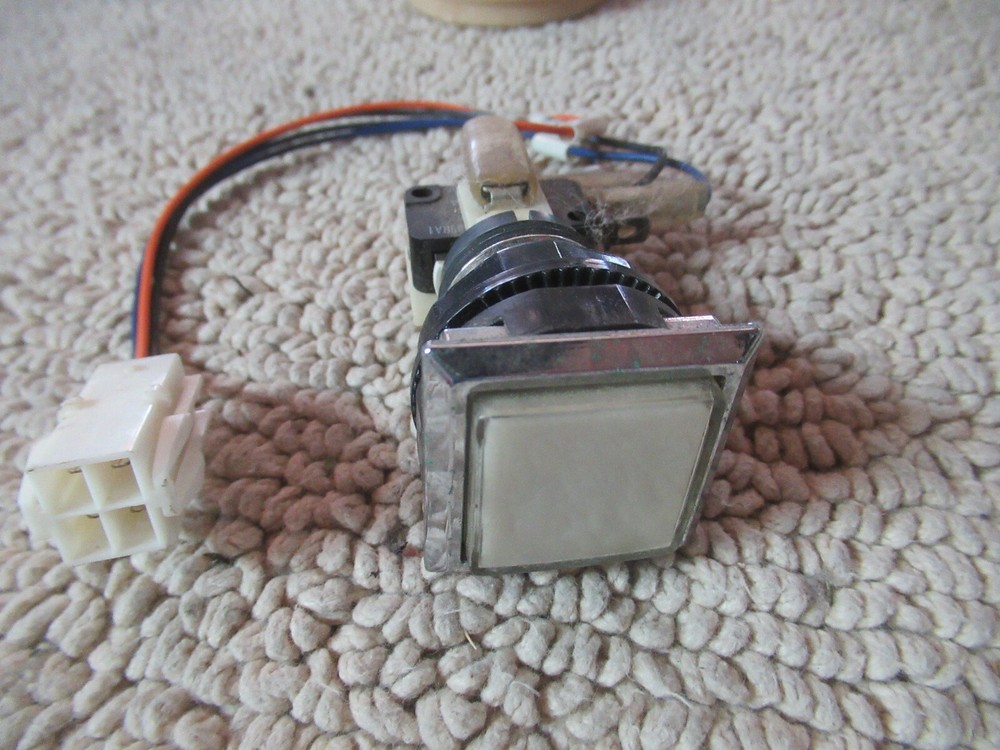 taito white with crome square  button   arcade video game part Cf95