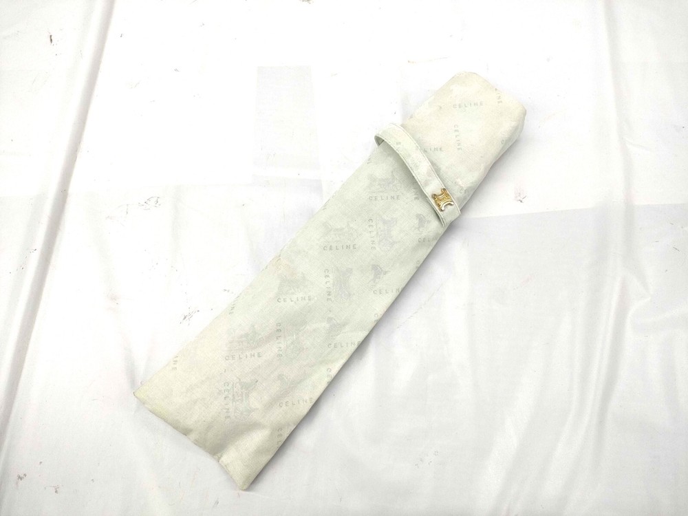 CELINE Folding umbrella Macadam Light Blue umbrella