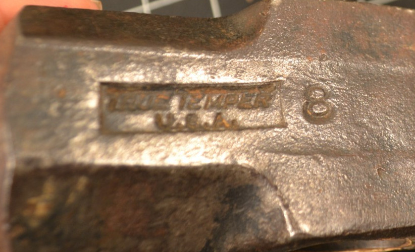 TRUE TEMPER - 8# - SLEDGE HAMMER HEAD - NICE MARKINGS - BLACKSMITH - VERY GOOD
