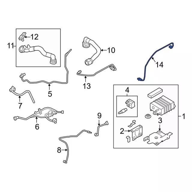 Genuine Ford Oxygen Sensor H1BZ-9F472-B