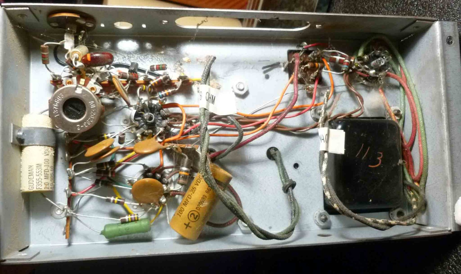 Hammond H-AO-44-1 Series E Reverb Amp Tested, working well ECL 86 Power Tubes