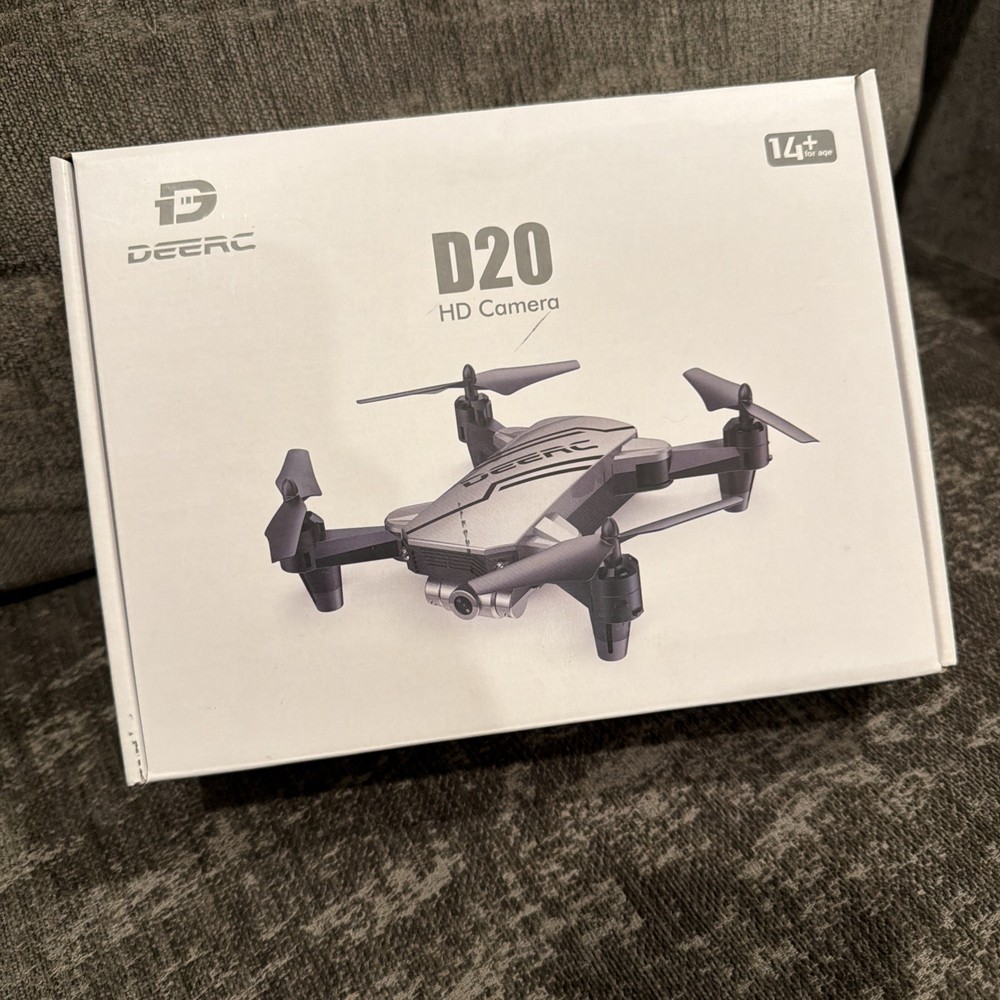 DEERC D20 HD Camera Drone Silver 360 Flip 3 Speed Foldable gesture control new