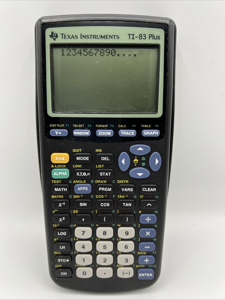 Texas Instruments TI-83 Plus Graphing Calculator Tested Great Condition
