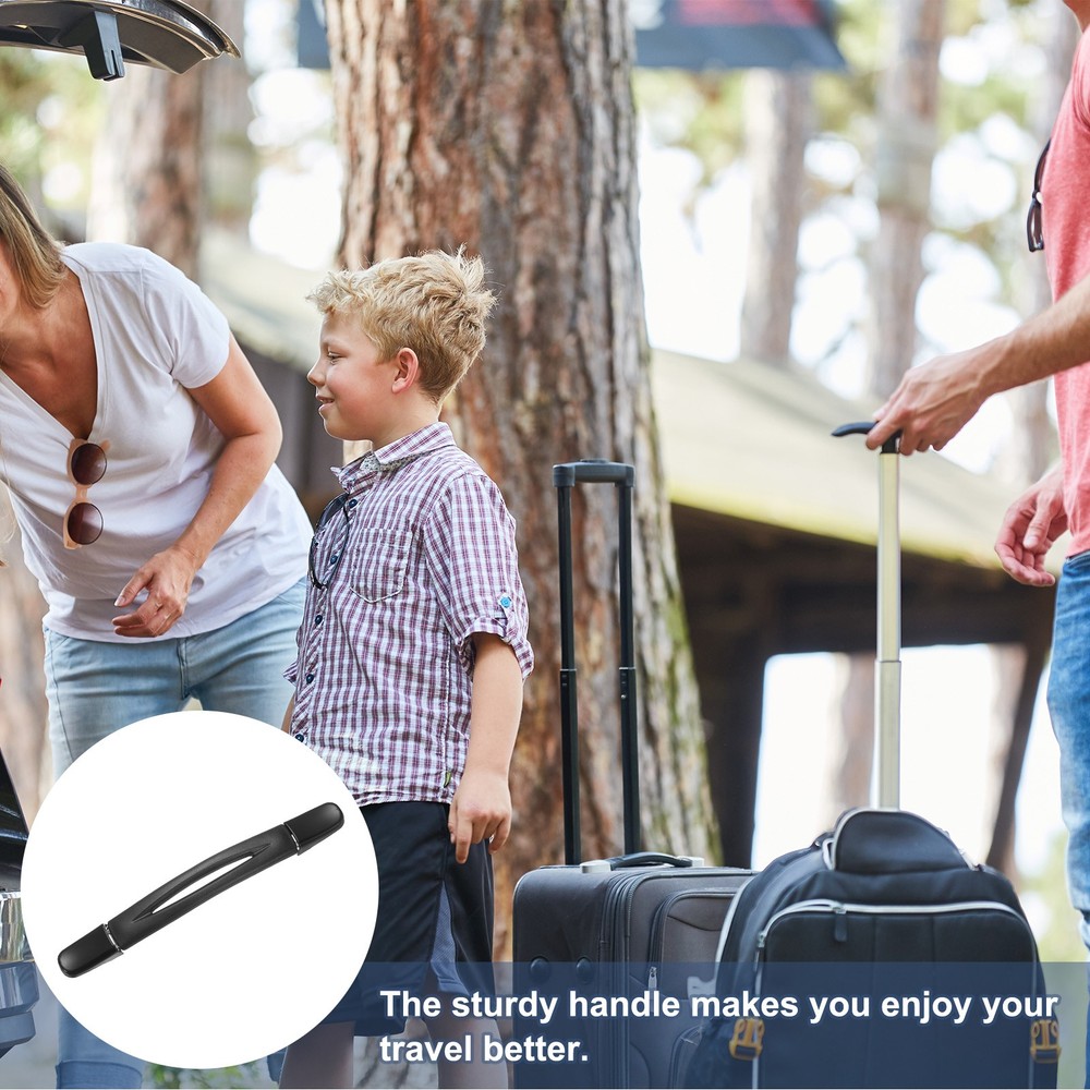 Luggage Handle 7.87" x 1.06" (L x W) Plastic Pull Handle Grip Replacement Black