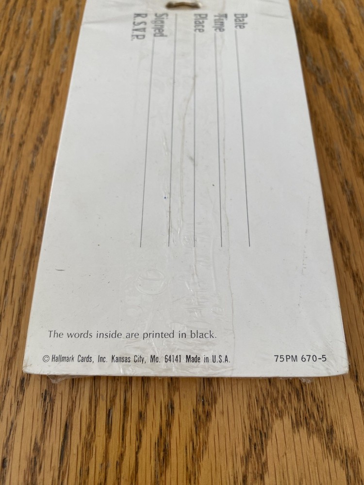 Vintage Hallmark Invitations Cocktail Buffet 8 Unopened