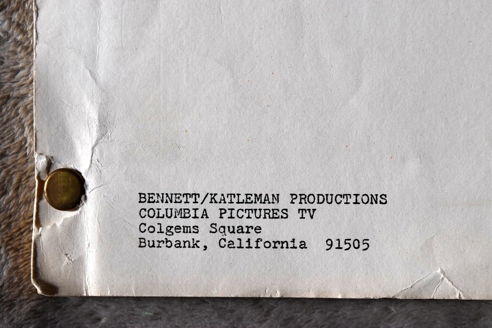 1978 Go West, Young Girl! Original Screenplay Script Revised Final Draft