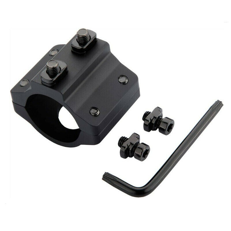 Tactical M-LOK Offset Light Mount 1" Ring Mount for Flashlight Scope MLOK Rail