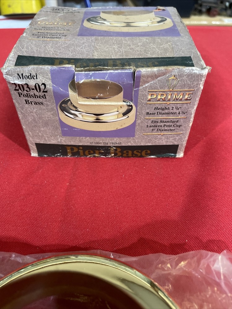 Prime Pier Base Polished Brass #203-02