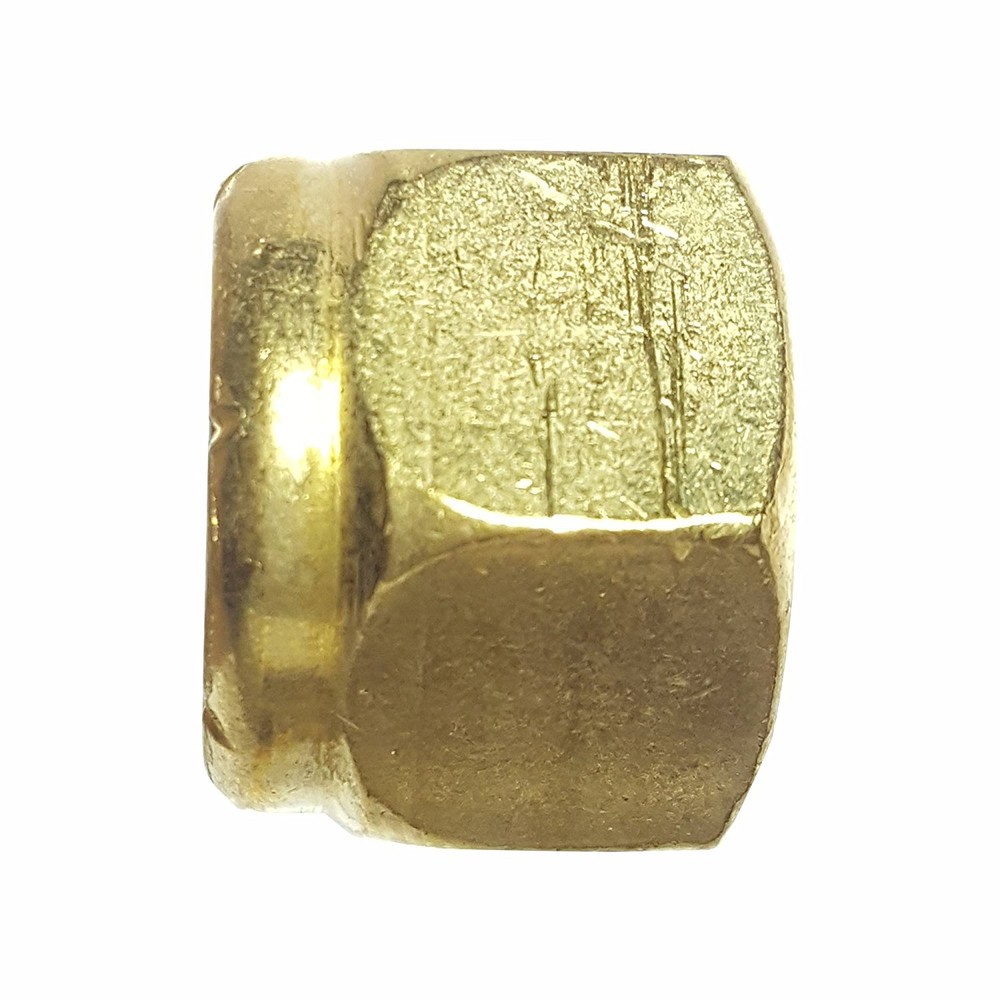 Solid Brass Nylon Inset Hex Lock Nuts Nylock All Sizes Available in Listing