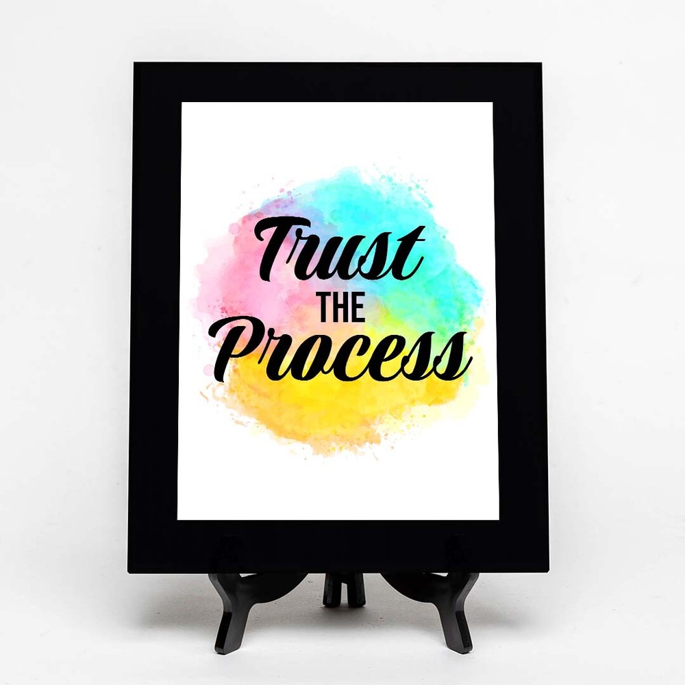 Trust The Process Decorative Wall Plaque (Full Color)