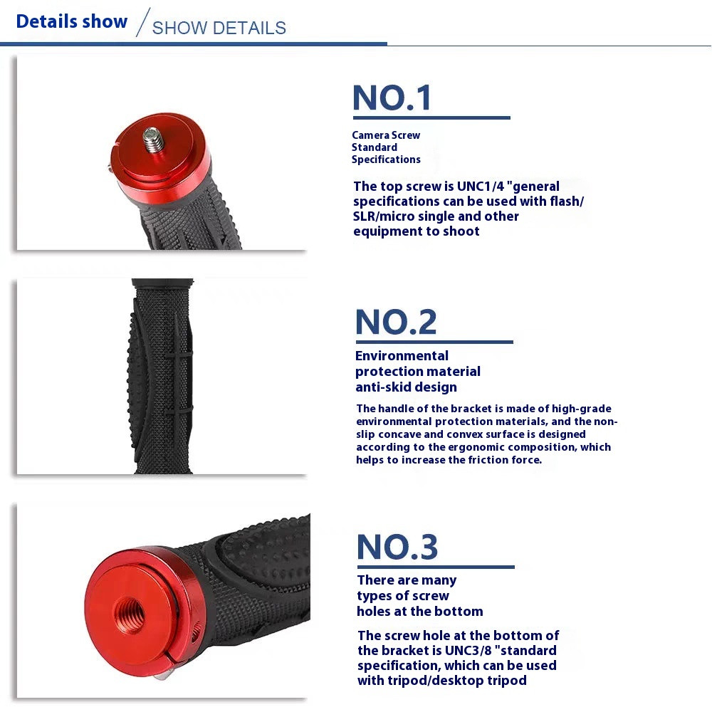 Camera grip base bracket tripod handheld suitable for all DSLR cameras