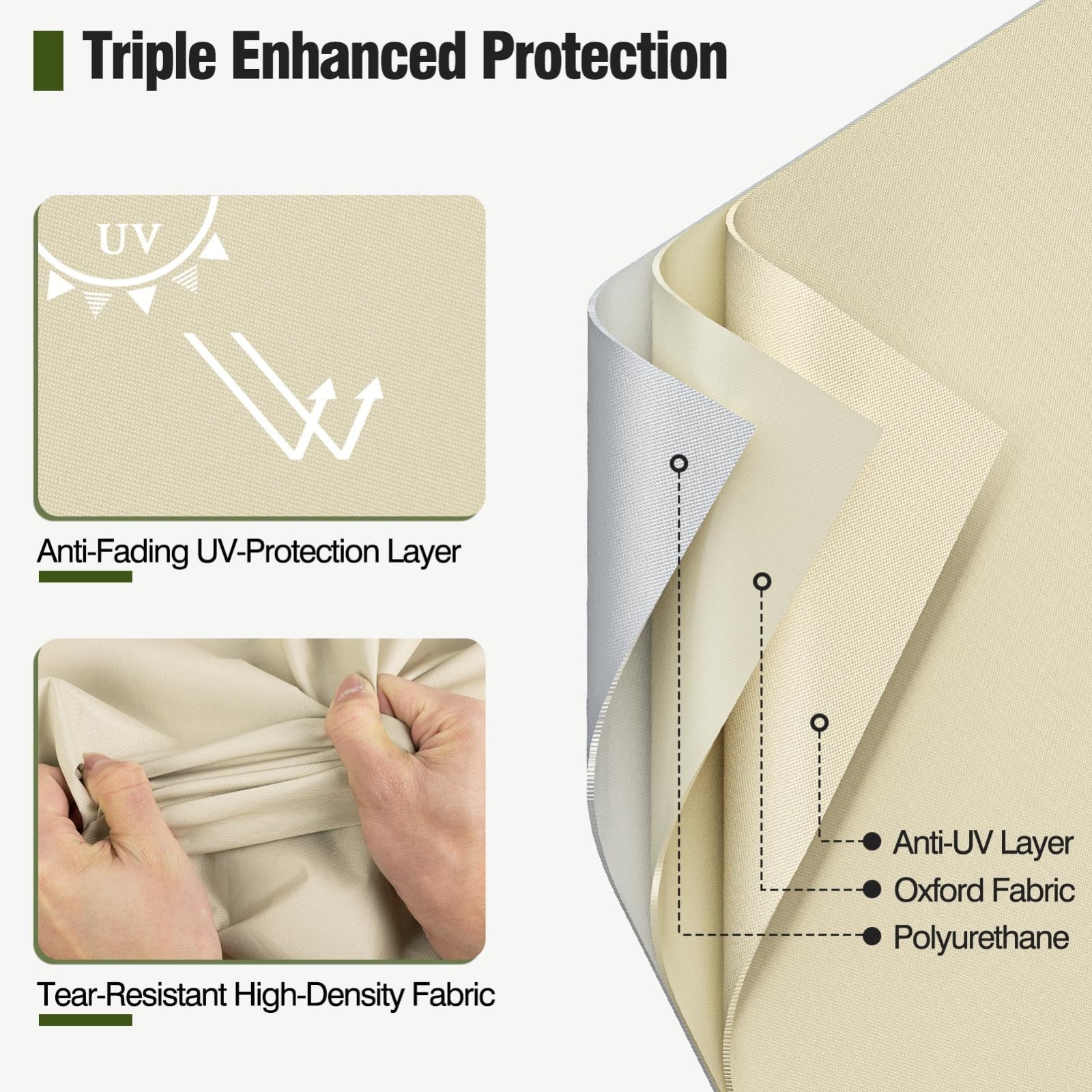 2 Pack Patio Chair Covers Waterproof Outdoor Furniture Covers 35" x 37" x 36" US