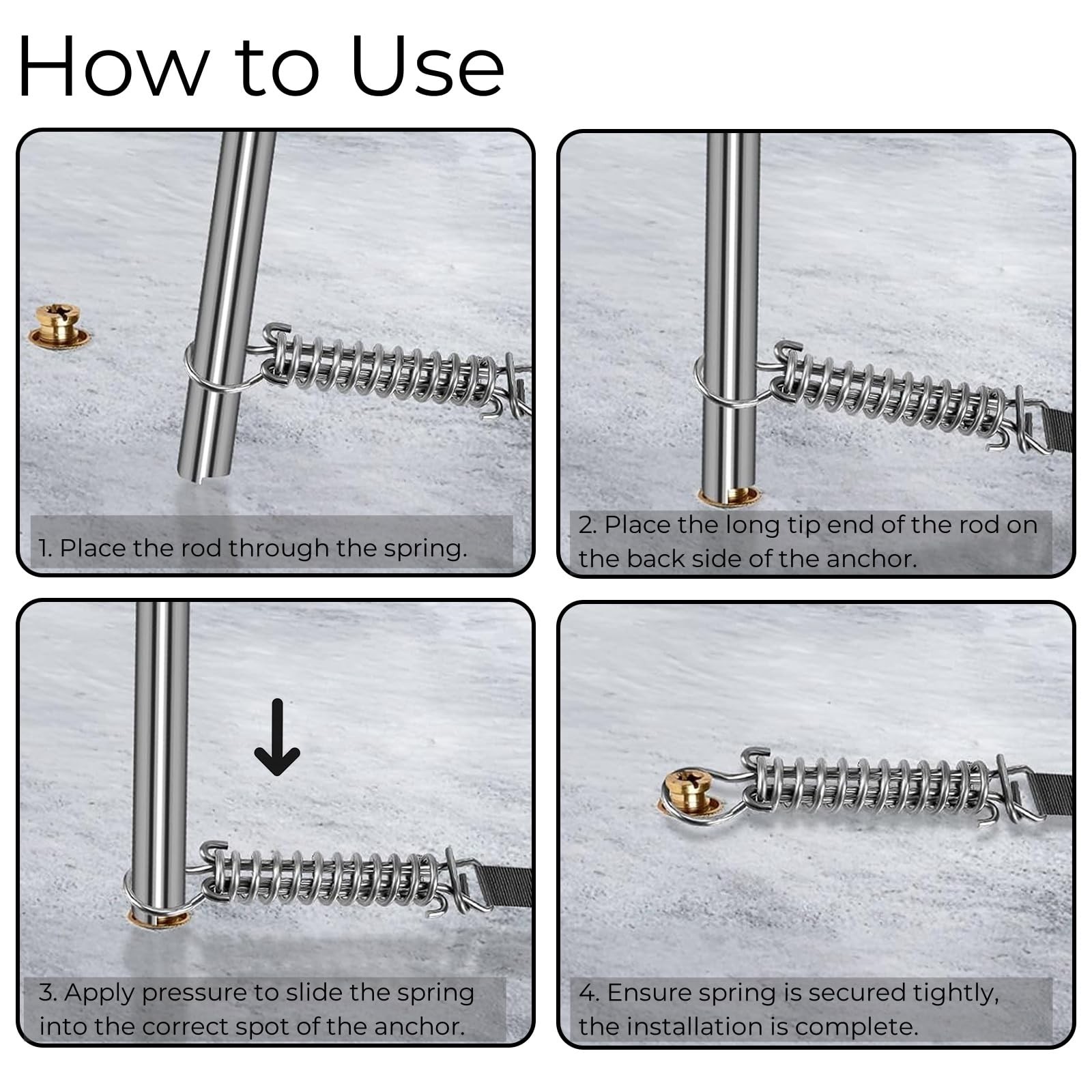 Pool Cover Tool, 26-1/2 Inch Long Pool Cover Anchor Removal Rod, Swimming Poo...