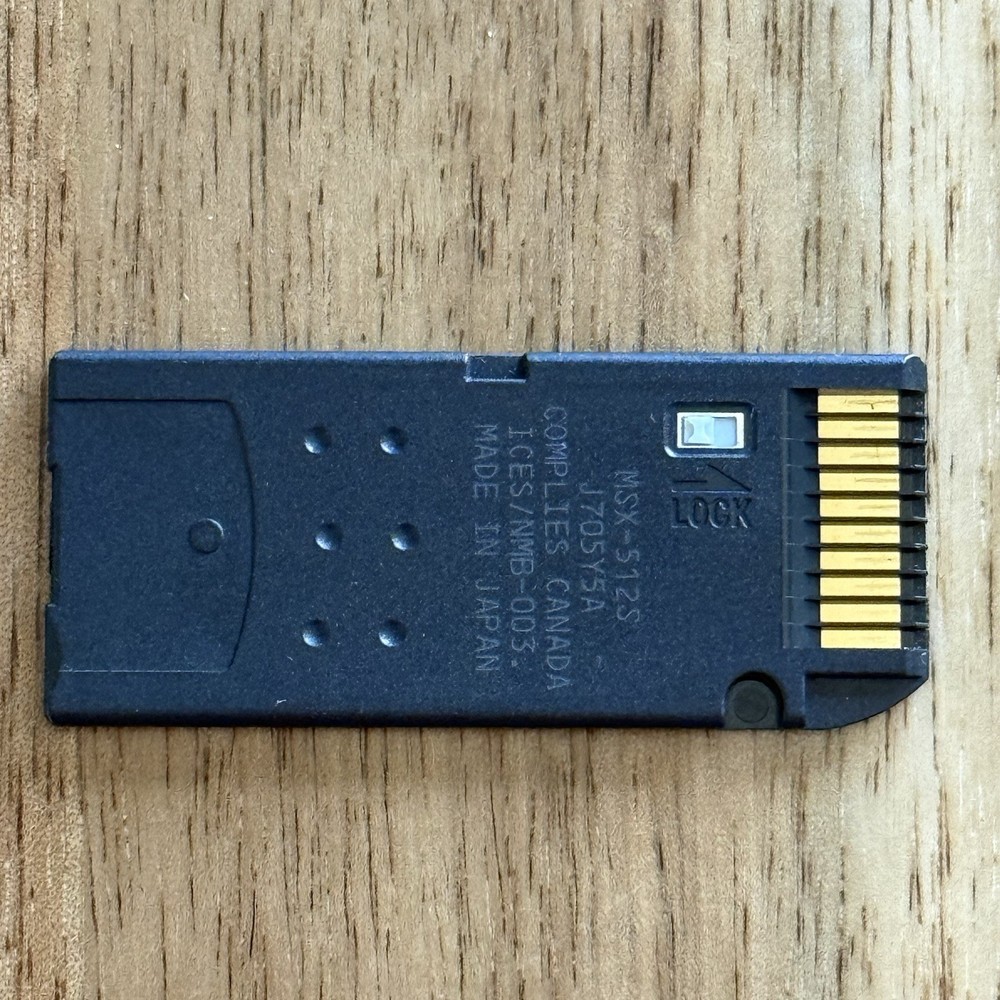 Sony Genuine Memory Stick Pro Magic Gate 512MB MSX-512S Camera Memory Card OEM