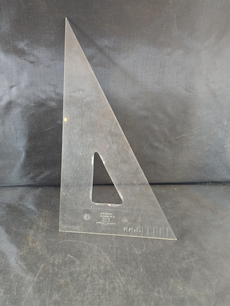 DIETZGEN Clearcite Drafting Mechanical Engineer Triangle # 2016-12