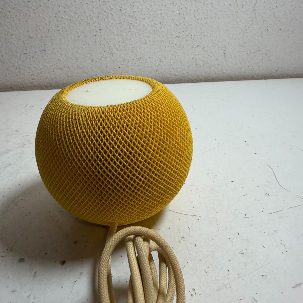 Apple HomePod Mini A2374 Yellow Bluetooth Integration Spherical Smart Speaker