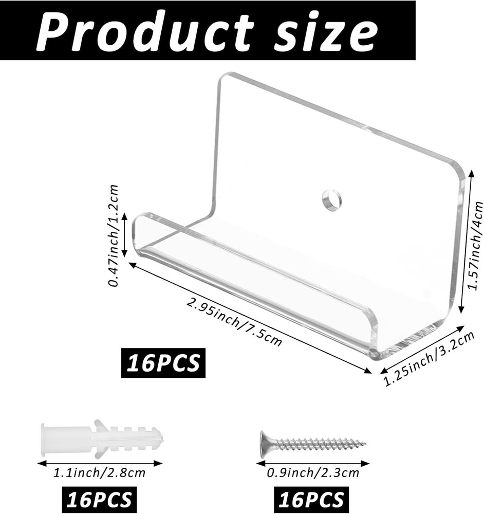 16 Transparent Floating Comic Book Display Stands Book Display Frames