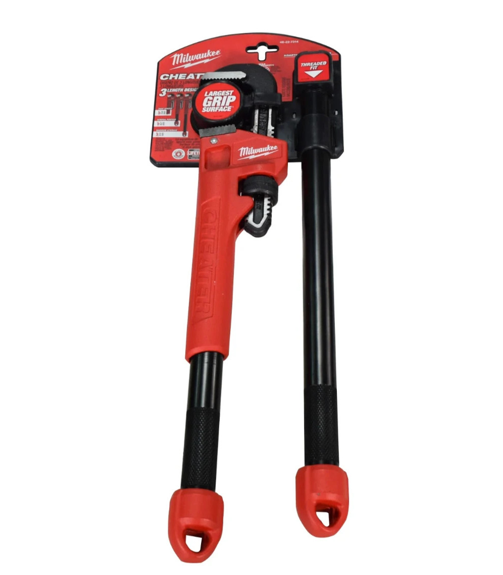 Milwaukee 48-22-7314 Cheater Steel Adaptable Pipe Wrench