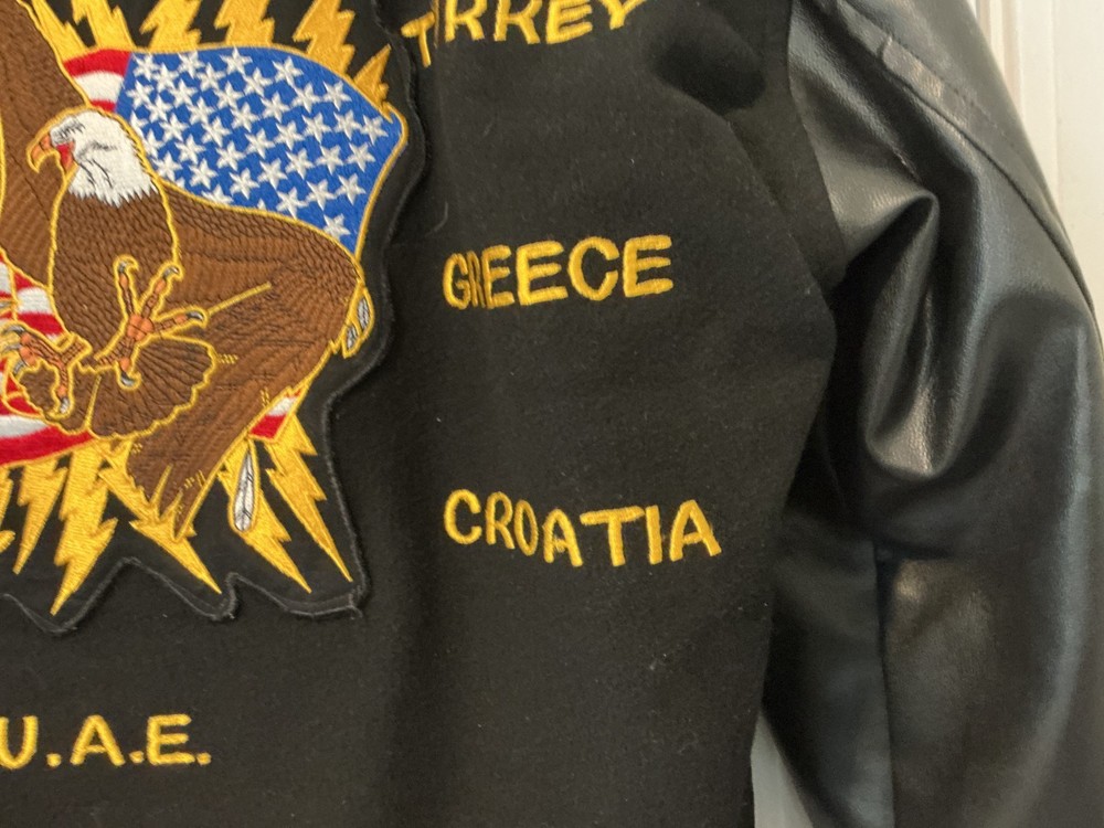 US Navy Wool Tour Jacket USS Eisenhower 2000