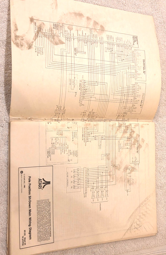 ATARI POLE POSITION SCHEMATIC PACKAGE SUPPLEMENT TO MANUAL 1st Edition 1982