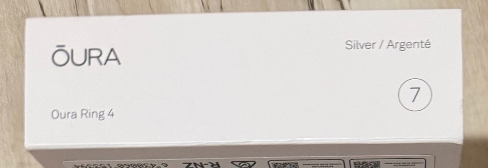 Oura Ring Gen 4 Silver, Size 7 BRAND NEW SEALED