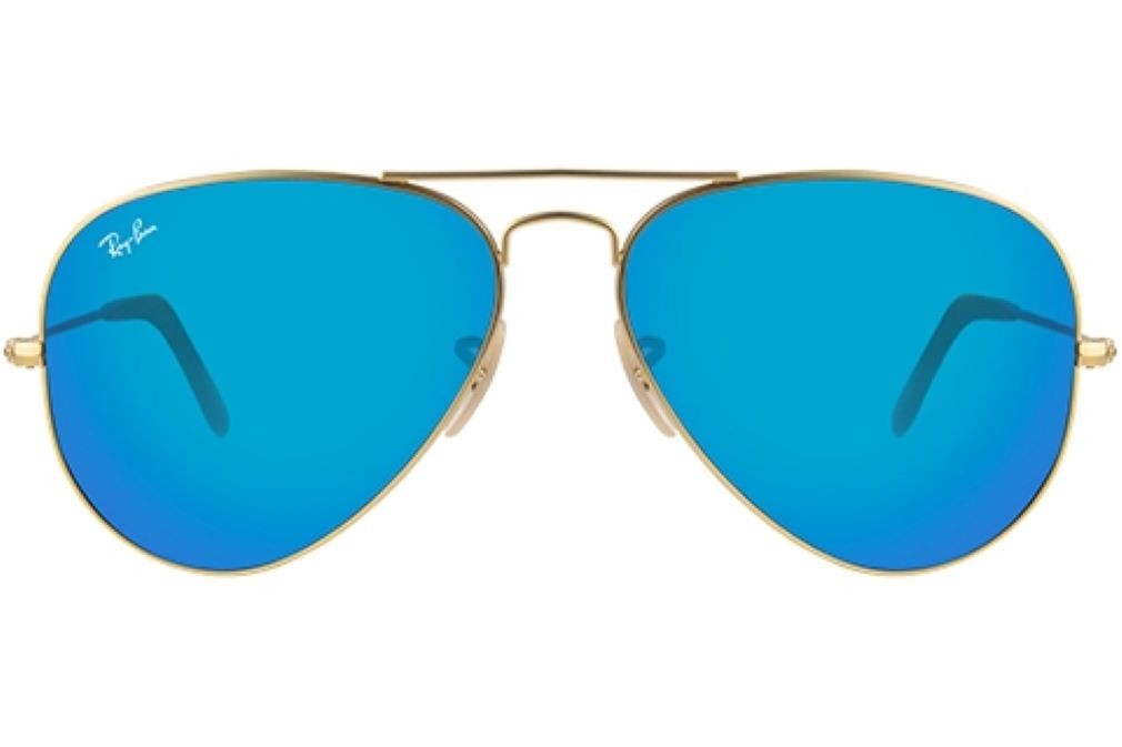 New Authentic RAY-BAN Sunglass Lens Replacements RB3025 Aviator Blue Mirror 55mm