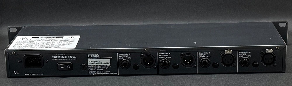 Sabine FBX2410 Feedback Exterminator 1U Rack Mount Unit FBX 2410