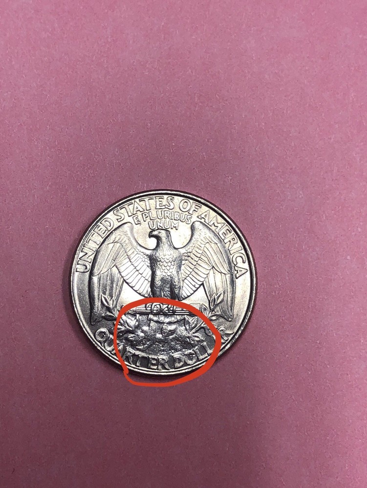 RARE 1995 P Washington ERROR Quarter Die Error Strike Error Missing Design