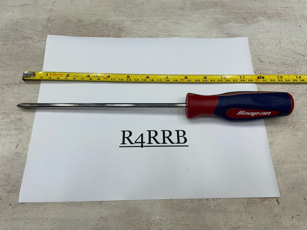 Snap-on Tools RED WHITE BLUE Hard GRIP #2 Phillips Head Screwdriver SHDP82RWB