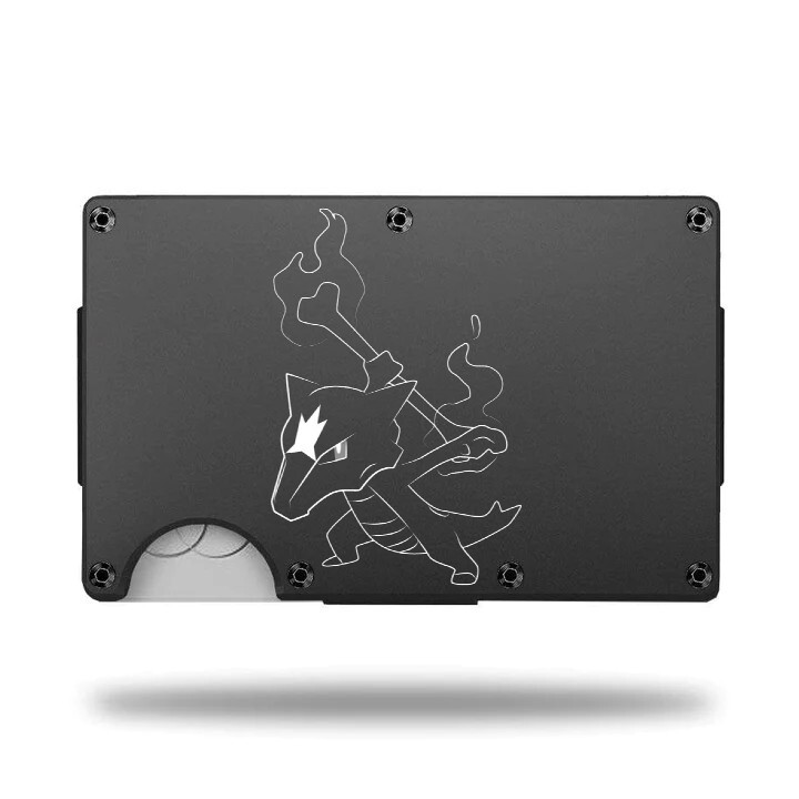 Custom Laser Engraved Wallet - ALOLAN MAROWAK - GREAT GIFT WALLET