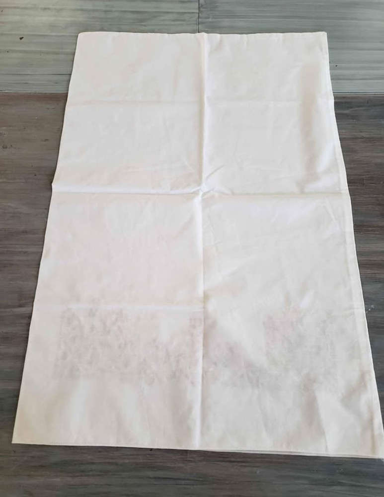 Homemade Pillowcase, cross stitched,