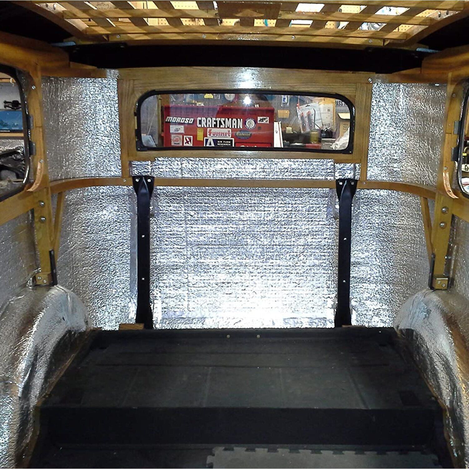 48"x100" Automotive Sound Deadening Insulation Heat Barrier Noise Proof Deadener