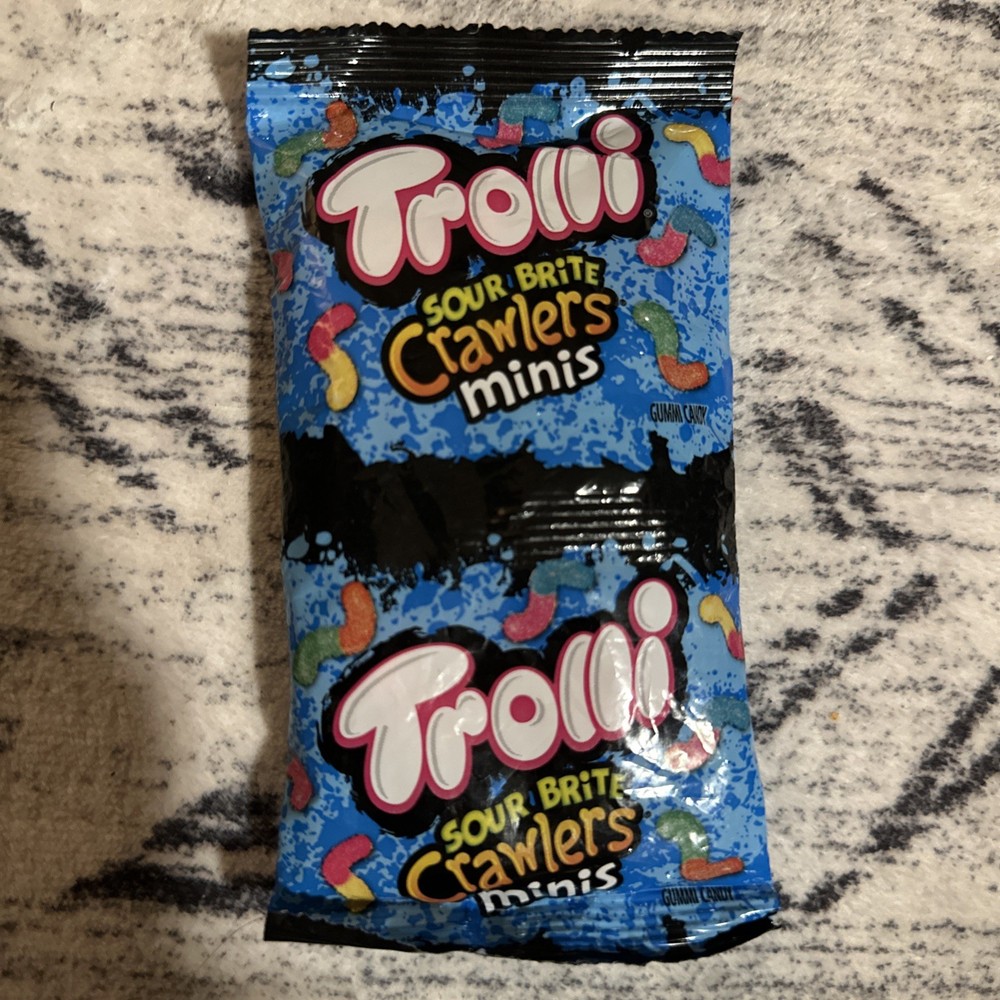 FACTORY ERROR! Trolli gummy worm, double wrapped factory error. RARE.