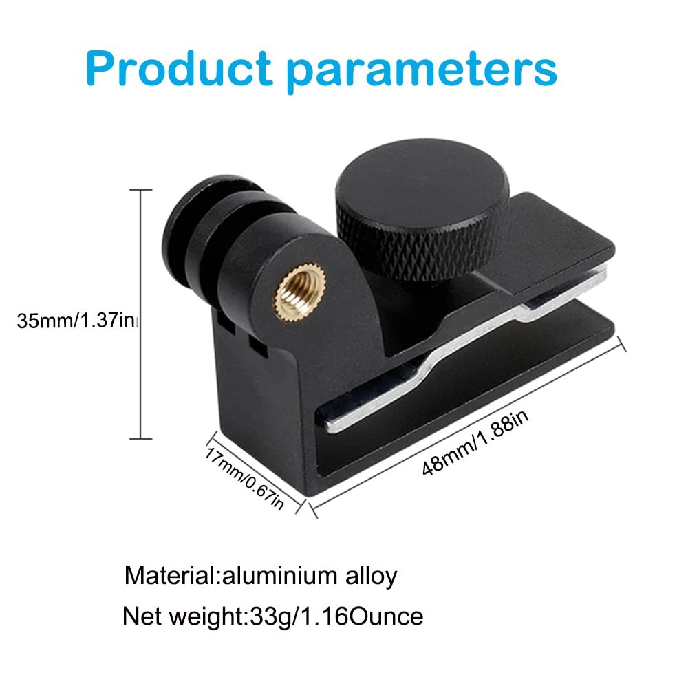PellKing Baseball Cap Metal Clip Mount Clamp Quick Release Black