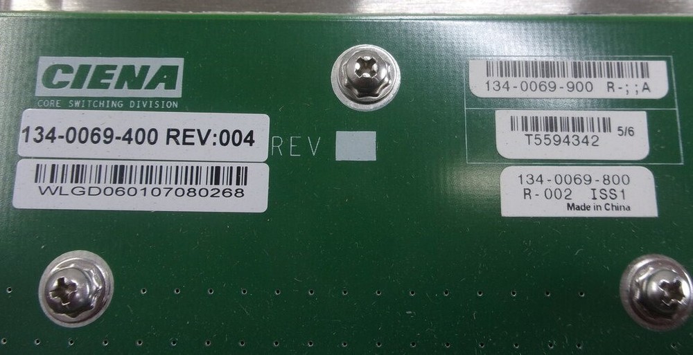 Ciena LM-SC-BLANK 134-0069-900 WMPQALKMAA Module SEE NOTES