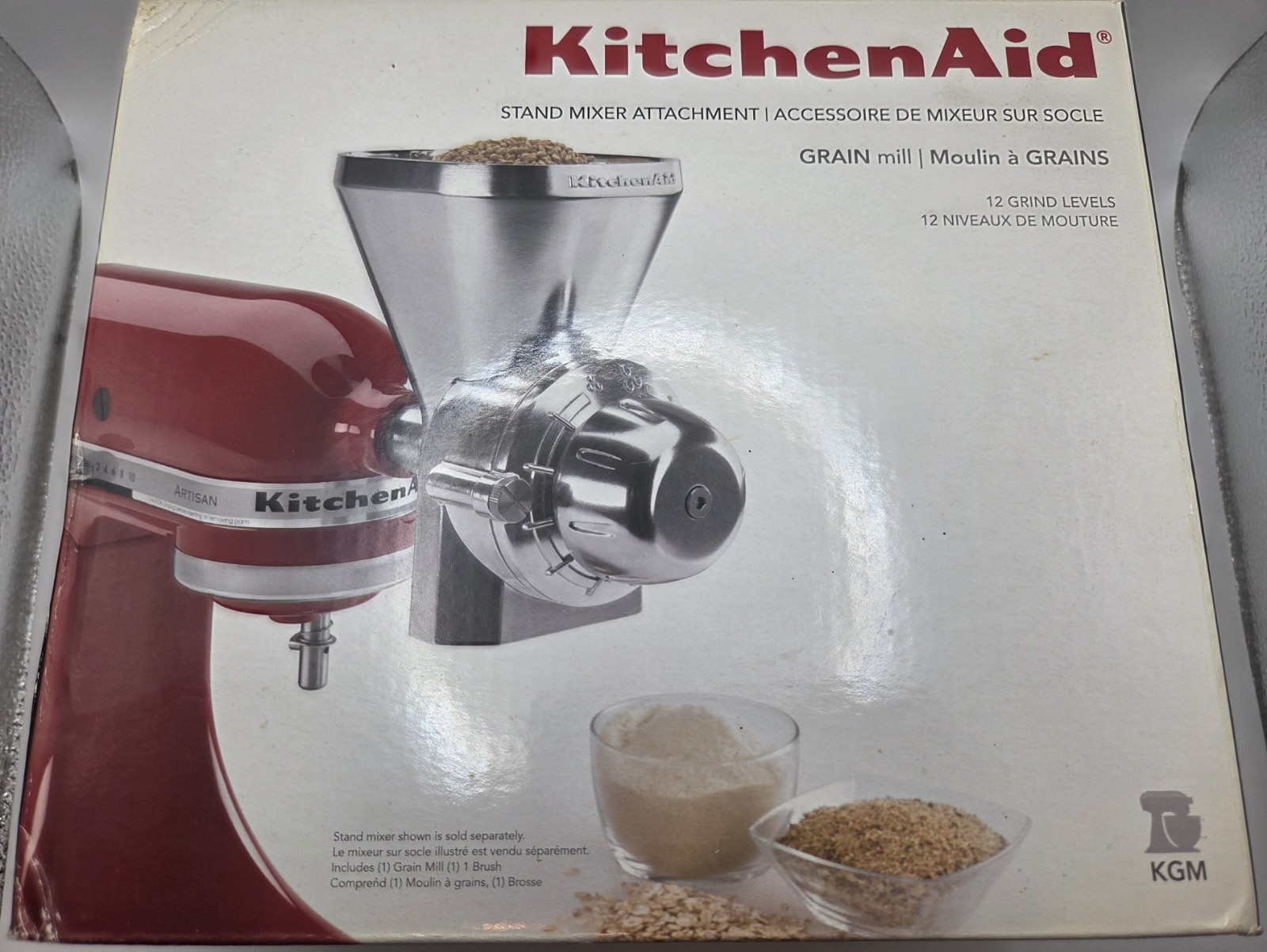 KitchenAid Grain Mill Stand Mixer Attachment Model KGM NIB