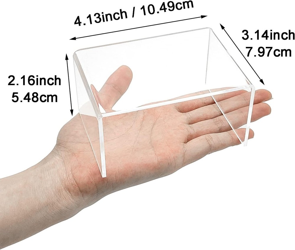 8-Piece Clear Acrylic Display Risers Set