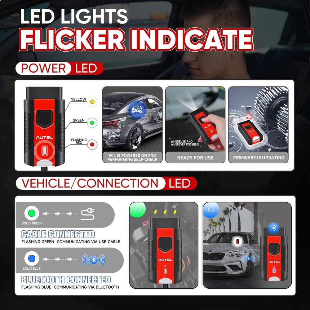 Autel MaxiVCI VCI V200 Bluetooth Diagnostic Interface Work With ITS600 MS906 PRO
