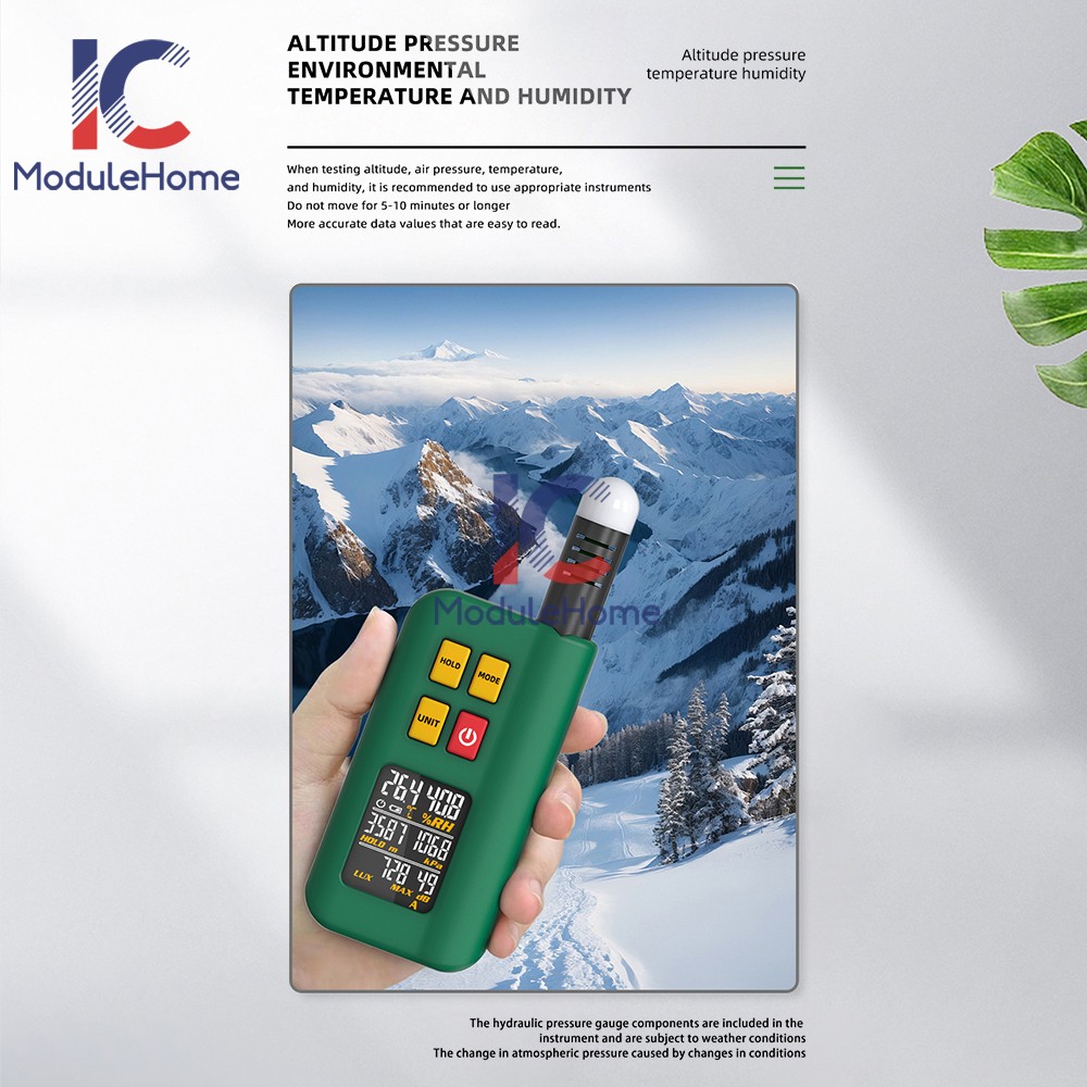 BSIDE Integrated Environment Detector Lux Noise Meter Hygrometer Thermometer